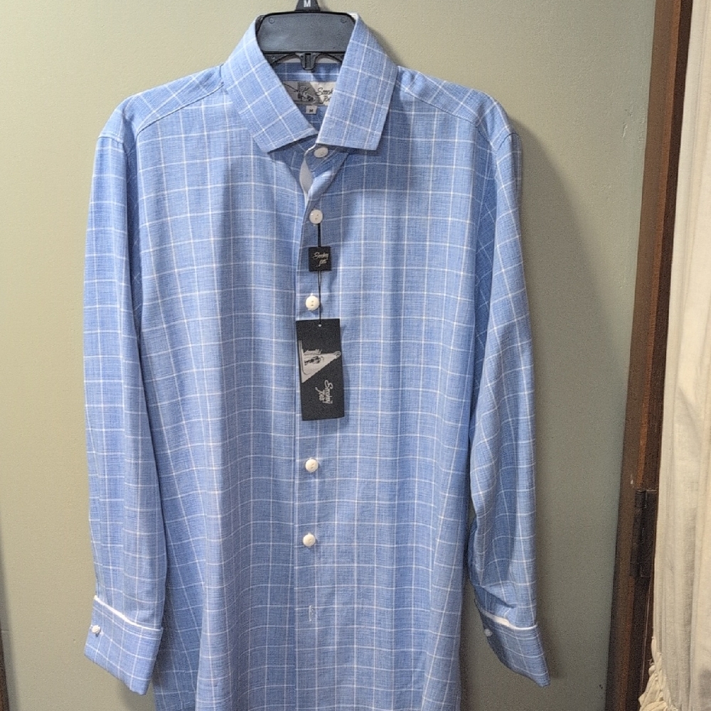 Smokey Joe's Men's Blue Checkered Shirt